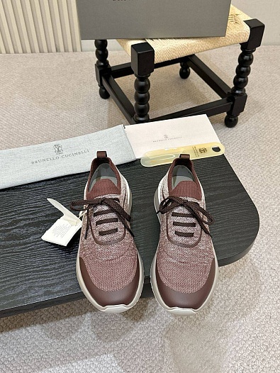 Мужские кроссовки Brunello Cucinelli knitted   