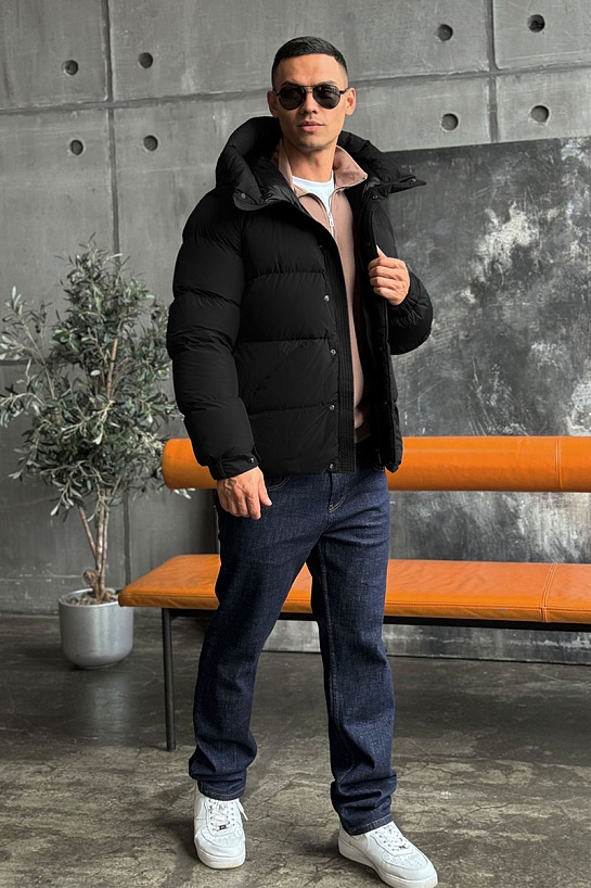 Мужской пуховик Moncler Madeira - Black