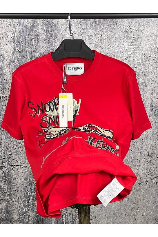 Мужская футболка Iceberg "Snoopy" - Red