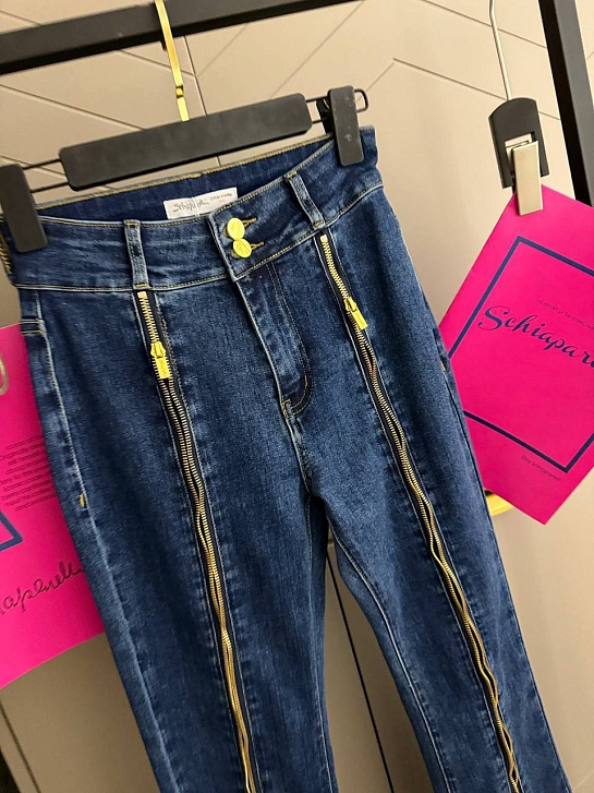 Женские синие джинсы Schiaparelli premium