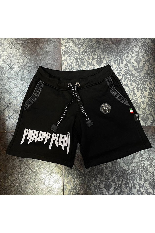 Мужские чёрные шорты Philipp Plein