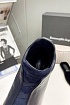 Кроссовки с мехом Ermenegildo Zegna Triple Stitch high-top - Navy