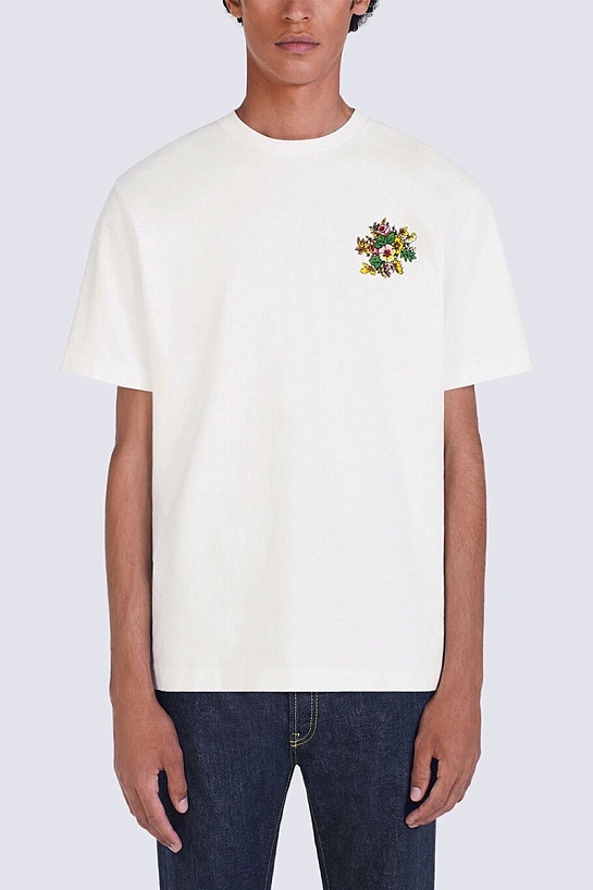 Футболка белого цвета Kenzo Pop Bouquet
