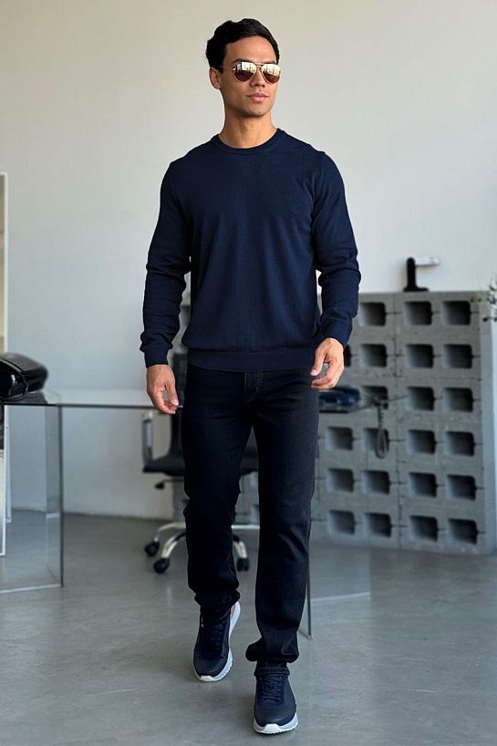 Джемпер тёмно-синего цвета Armani Exchange