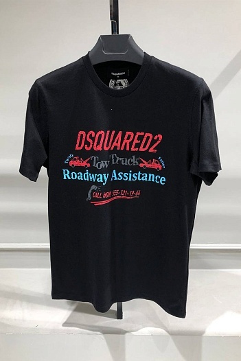 Чёрная футболка Dsquared2 Tow Truck   