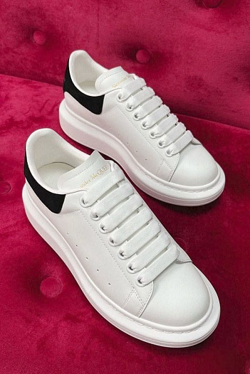 Женские кожаные кроссовки Alexander McQueen premium   