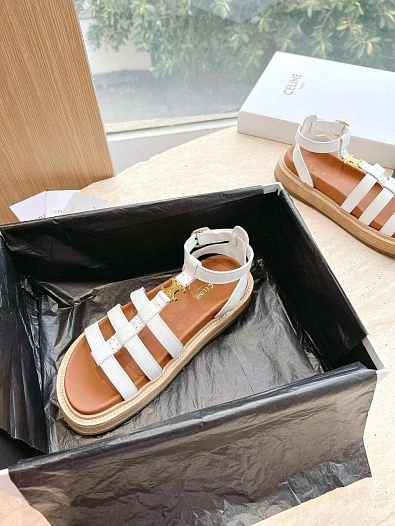 Женские сандалии Celine Premium - White   