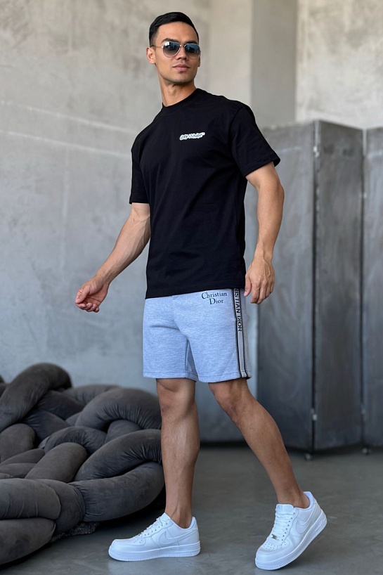 Чёрная оверсайз футболка Off-White