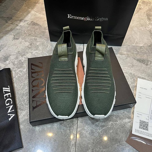 Мужские текстильные кроссовки Ermenegildo Zegna   