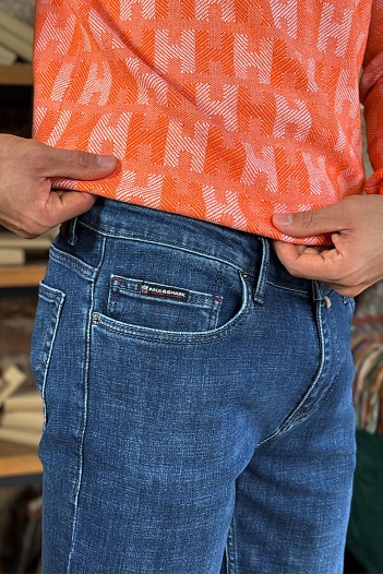 Мужские синие джинсы Paul & Shark regular fit   