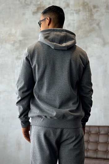 Кофта на молнии Emporio Armani цвета антрацит   