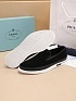 Мужские замшевые слипоны Prada Saint Tropez - Black / White