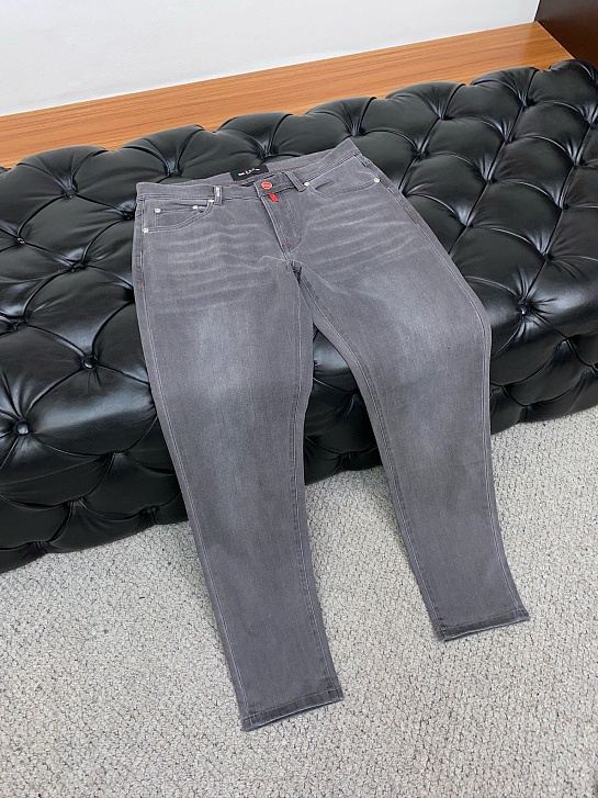 Мужские серые джинсы Kiton Premium