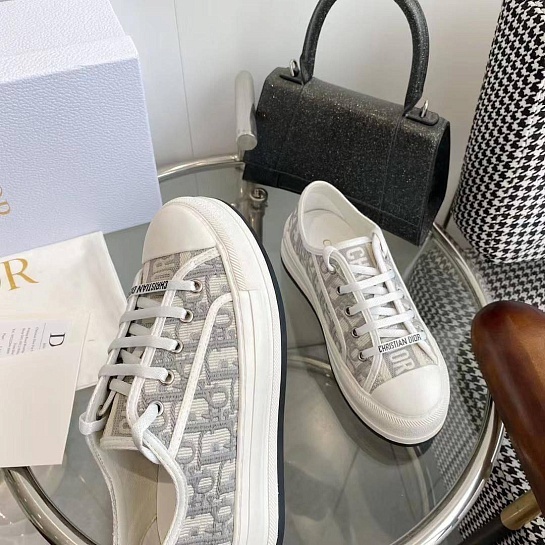 Женские кеды на платформе Dior Walk'n' Premium - Grey