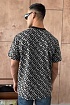 Мужская оверсайз футболка Burberry monogram-pattern - Grey