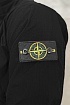 Мужская чёрная куртка с патчем на плече Stone Island