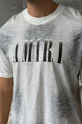 Серая оверсайз футболка Amiri   