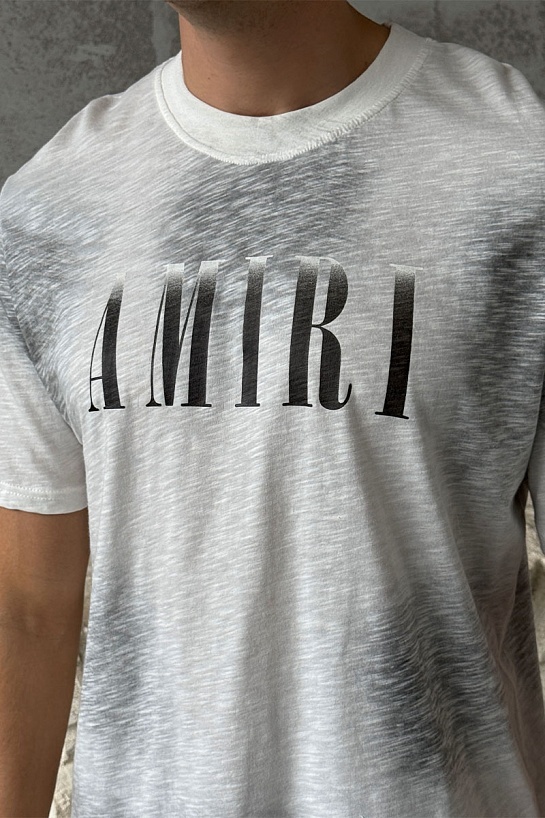 Серая оверсайз футболка Amiri