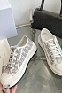 Женские кеды на платформе Dior Walk'n' -  Grey / White