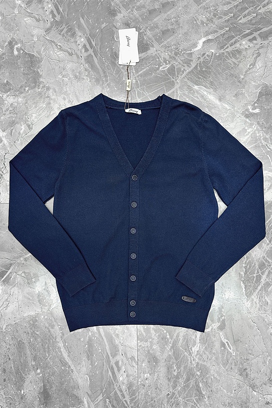 Мужской кардиган Brioni logo-detail - Navy