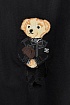 Мужская чёрная футболка Polo Ralph Lauren "Bear"
