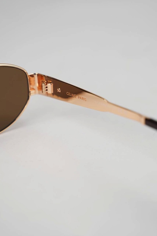 Солнцезащитные очки Celine Triomphe - Brown / Gold