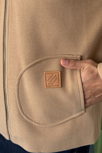 Мужской бежевый бомбер Louis Vuitton   