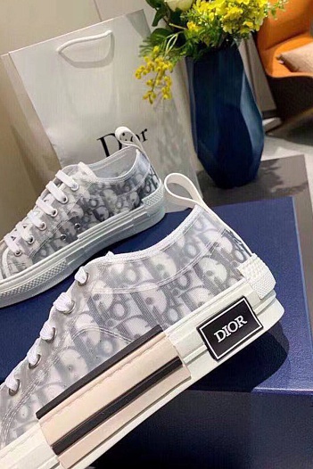 Женские текстильные кеды Dior B23 Low Oblique   