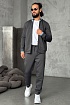 Кофта на молнии серого цвета Hugo Boss