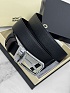 Двусторонний кожаный ремень Montblanc Premium (ширина 3.5 см)