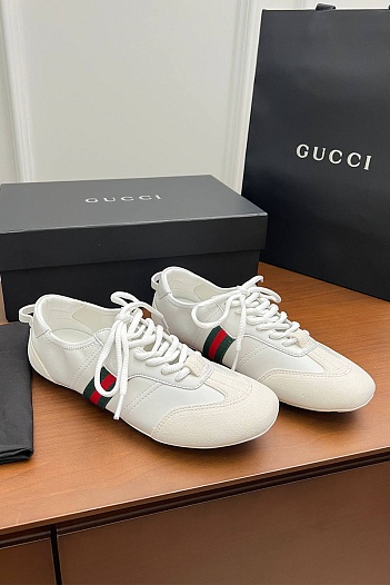 Женские комбинированные кроссовки Gucci Flex premium   