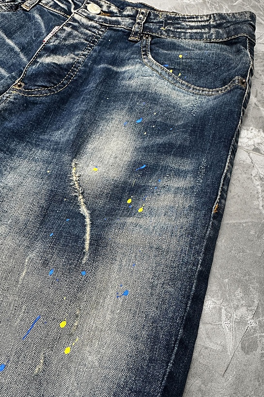 Мужские джинсовые шорты Dsquared2 x Ibrahimovic "ICON"
