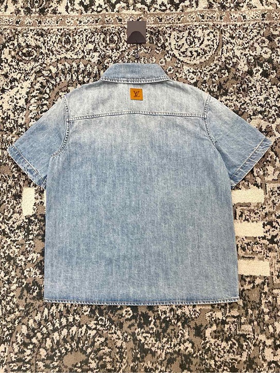 Джинсовая рубашка Louis Vuitton Premium - Dyed Indigo Blue