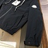 Тёмно-синяя ветровка Moncler Carles logo-patch