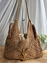 Плетёная сумка шоппер Yves Saint Laurent 37x25 см