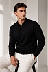 Поло с длинным рукавом Brioni zip-neck - Black