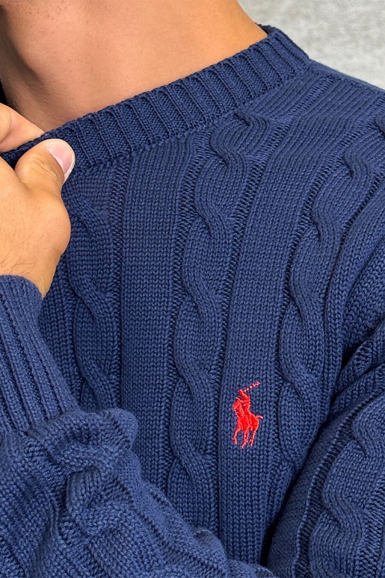 Мужской свитер Роlо Ralрh Lаurеn cable-knit - Navy