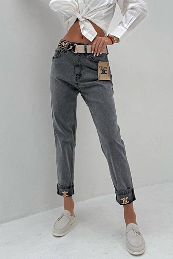 Женские синие джинсы Celine Slouchy   