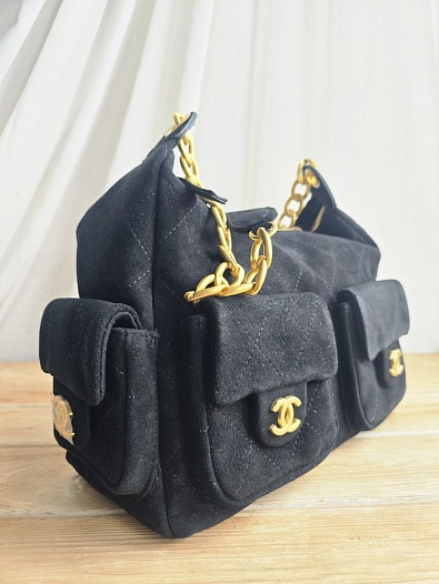 Замшевая сумка Chanel 31x20 см   
