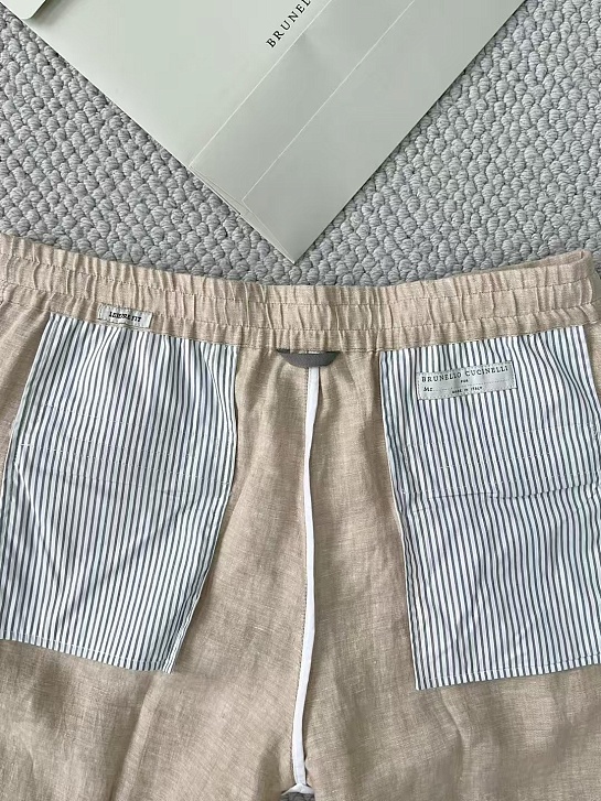 Льняные брюки Brunello Cucinelli Premium - Beige