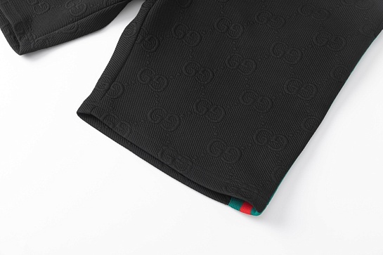 Мужские чёрные шорты Gucci GG Jacquard