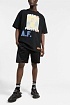 Чёрная оверсайз футболка Heron Preston A.F. Authorized