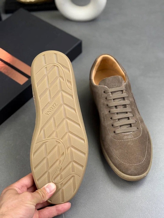 Мужские замшевые кроссовки Zegna "232"