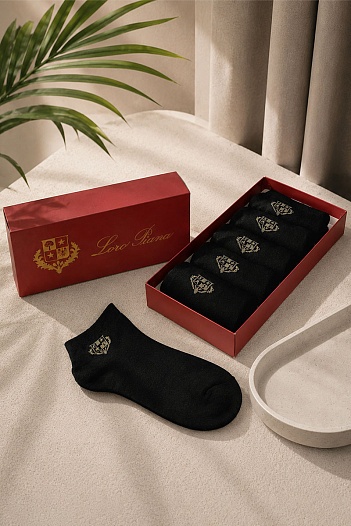 Комплект носков Loro Piana beige logo   