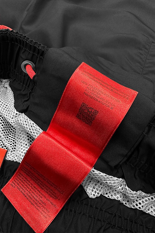 Мужские чёрные шорты Hugo Boss logo-print
