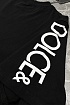 Мужская чёрная футболка Dolce & Gabbana logo-print