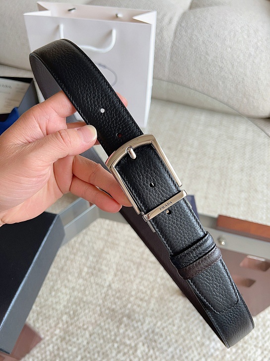 Кожаный ремень Prada premium