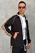 Мужская кофта Gucci Technical taped logo - Black