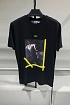 Чёрная оверсайз футболка Off-White Caravaggio Arrows