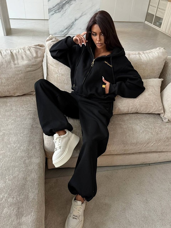 Женский утеплённый костюм с капюшоном Schiaparelli premium